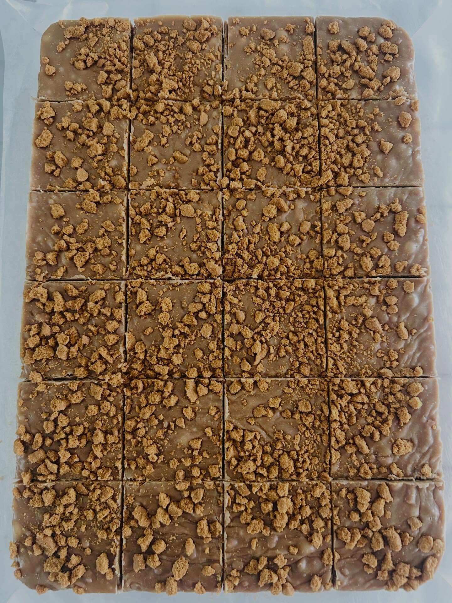 Fudge cut into squares