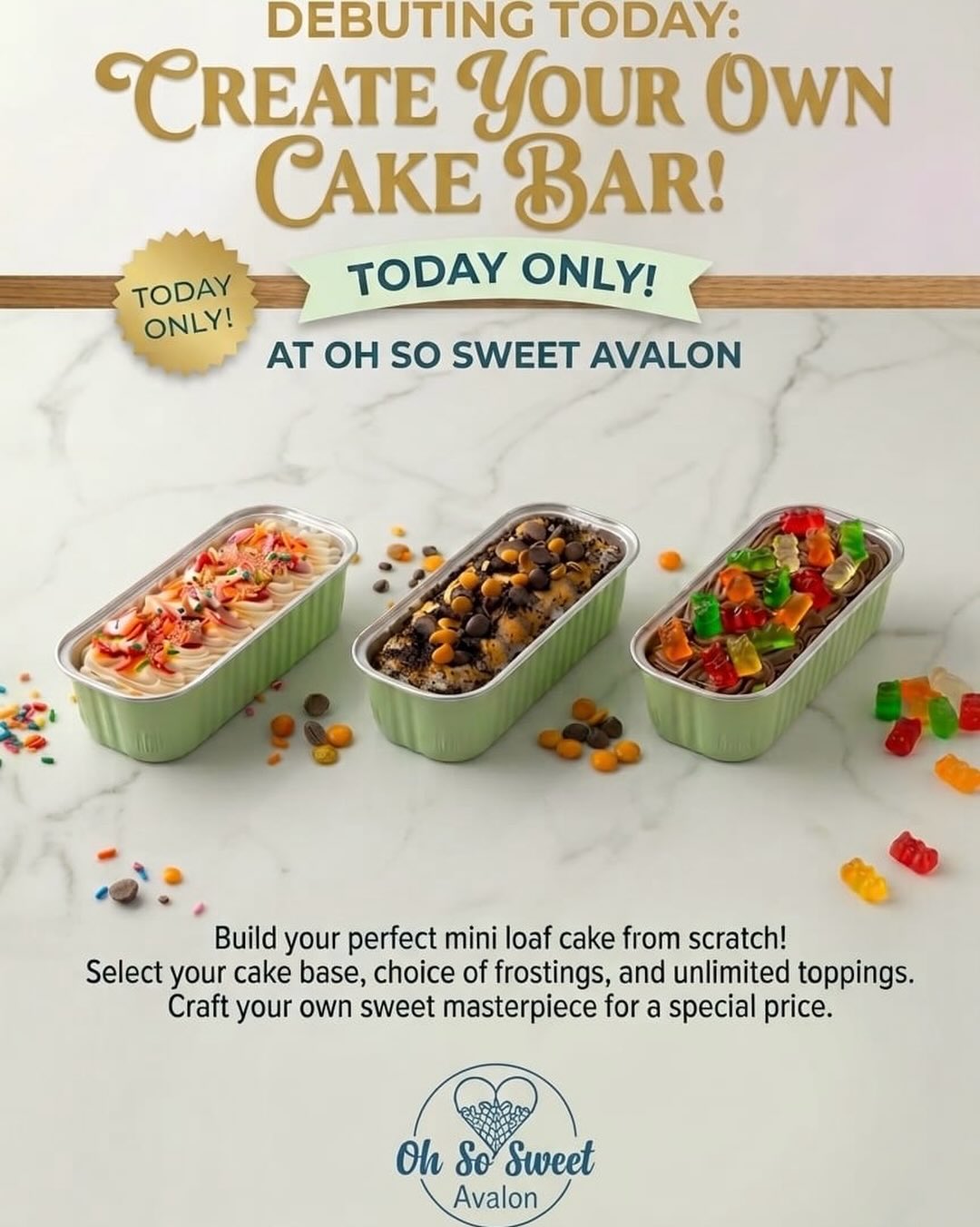 Create Your Own Cake Bar